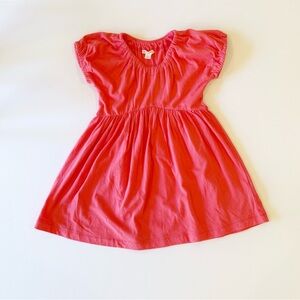 Crewcuts 5T Coral Short Sleeve Cotton Dress